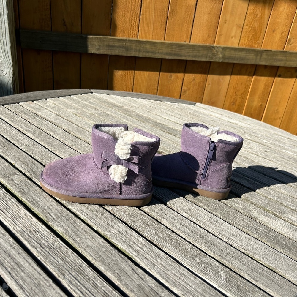 Koolaburra by UGG Victoria Mini Winter Boots Purple Suede Size 13‎ little girls